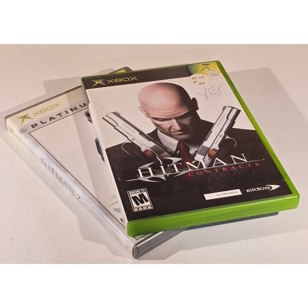 Original Xbox Hitman Contracts & Hitman 2 Silent Assassin CIB Game Lot - Picture 8 of 8